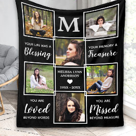 I Loving Memory Gift 6 - Unikt foto-minne Fleecefilt