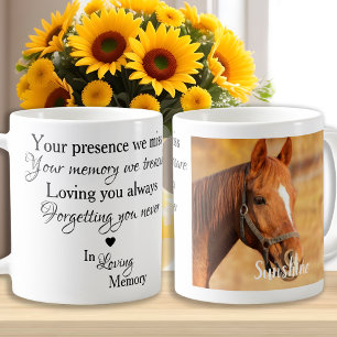 I Loving Memory Horse Memorial Photo Kaffemugg