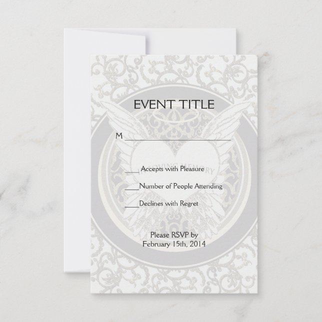 I Loving Memory Inbjudningar (Framsida)