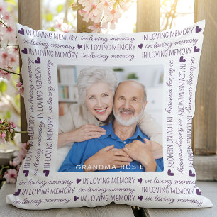 I Loving Memory Keepsak Lila Photo Memorial Kudde