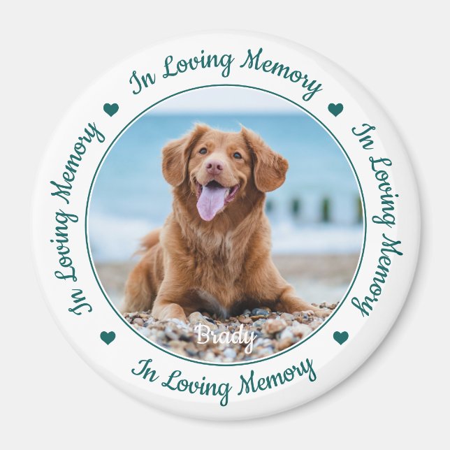 I Loving Memory Keepsaké Pet Memorial Magnet (Framsidan)