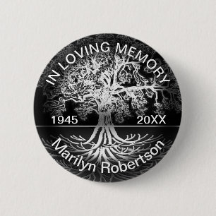 I Loving Memory Livets träd Knapp