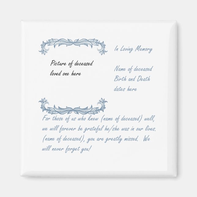 I Loving Memory Magnet (Framsidan)