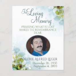 I Loving Memory Memorial Keepsaké Sympathy Card