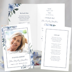I Loving Memory Memorial Service Program