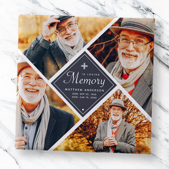I Loving Memory Modern Kor Multi Photo Template Knapp (Skapare uppladdad)