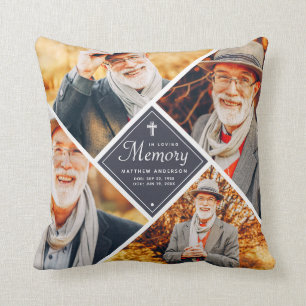 I Loving Memory Modern Kor Multi Photo Template Kudde