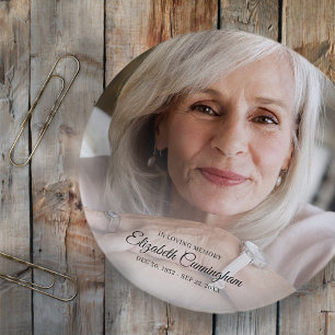 I Loving Memory Modern Vignette-fotokeepitet Knapp