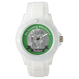 I Loving Memory of Grönt Photo Watch Armbandsur