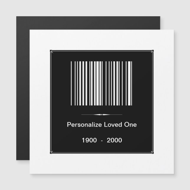 I Loving Memory - Personalize / Photo Namn Date - (Fram/baksida)