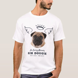 I Loving Memory Pet Angel Vinge Photo Memorial T Shirt
