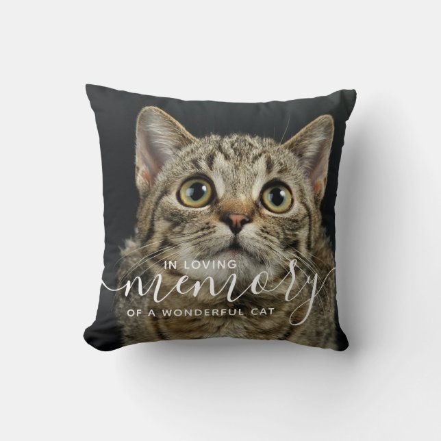 I Loving Memory Pet Cat Memorial Kudde (Framsida)