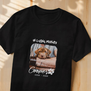 I Loving Memory Pets Memorial Grunge Photo T Shirt
