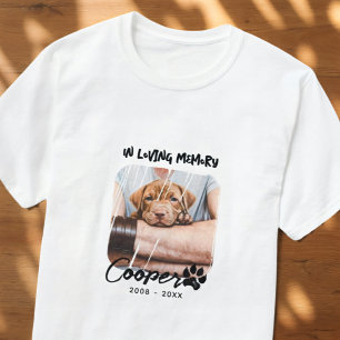 I Loving Memory Pets Memorial Grunge Photo T Shirt