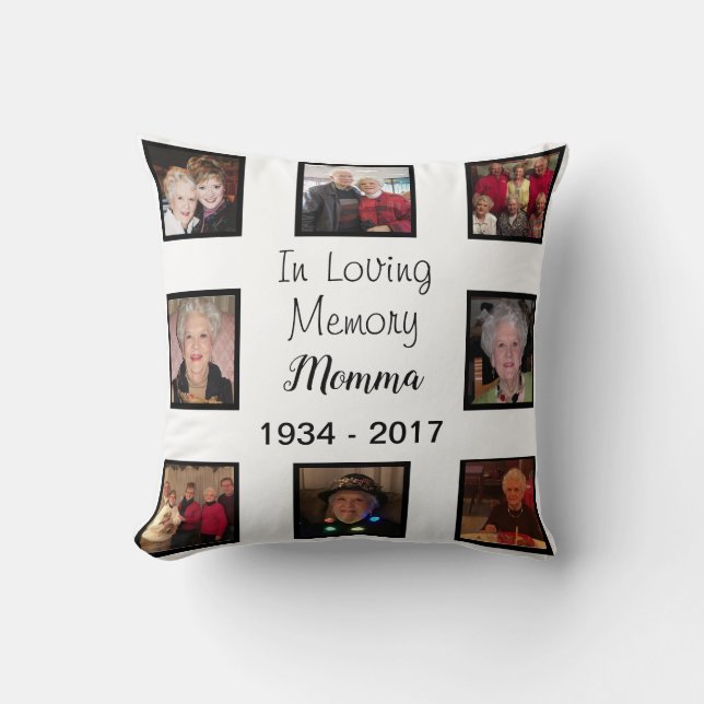 I Loving Memory Photo Collage Memorial Kudde (Framsida)