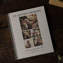 I Loving Memory Photo Funeral Memorial Guest Anteckningsbok
