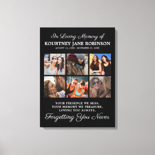 I Loving Memory Photo Memorial Canvastryck