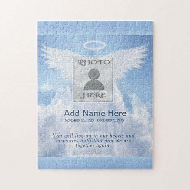 I Loving Memory Photo Memorial Jigszle Puzzle Pussel (Vertikal)