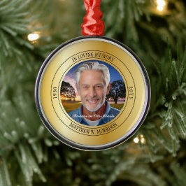 I Loving Memory Photo Memorial Keepsak Julgransprydnad Metall