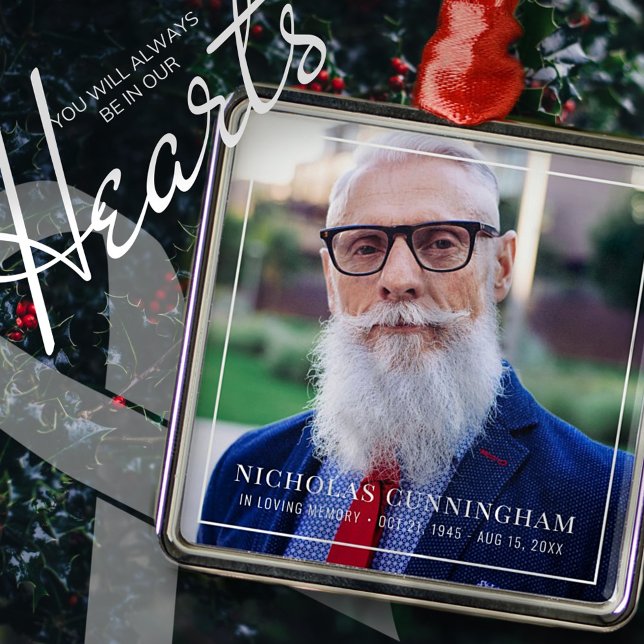 I Loving Memory Photo Memorial Keepsak Julgransprydnad Metall (Skapare uppladdad)