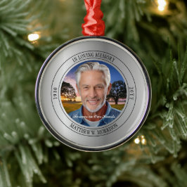 I Loving Memory Photo Memorial Keepsak Julgransprydnad Metall