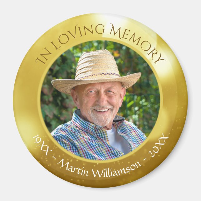I Loving Memory Photo Memorial Keepsak Magnet (Framsidan)