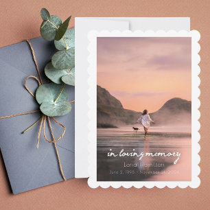I Loving Memory Script Photo Funeral Program