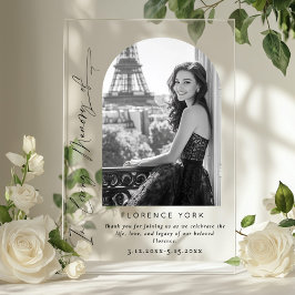 I Loving Memory simple Memorial begravning Välkomm