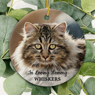 I Loving Memory Simple Modern Photo Pet Memorial Julgransprydnad Keramik