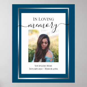 I Loving Memory Simple Photo Poster