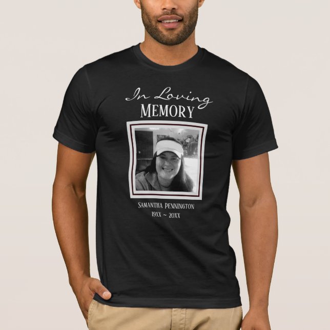 I Loving Memory Simple Photo T-Shirt (Framsida)