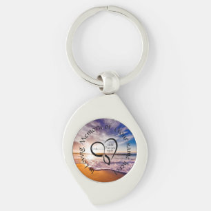 I Loving Memory Swirl Silverfärgad Nyckelring