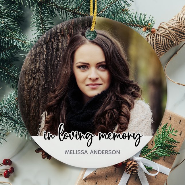 I Loving Memory - Sympathy Keepsak Memorial Julgransprydnad Keramik (Skapare uppladdad)