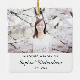 I Loving Memory | Sympathy Memorial Photo Julgransprydnad Keramik