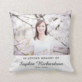 I Loving Memory | Sympathy Memorial Photo Kudde