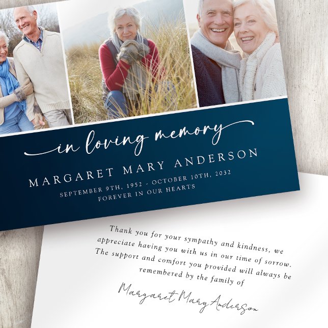 I Loving Memory | Tunga foton Funeral Sympathy Tack Kort (Skapare uppladdad)