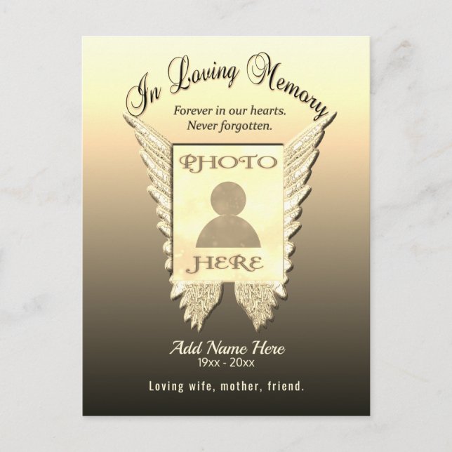 I Loving Memory Vykort (Framsida)