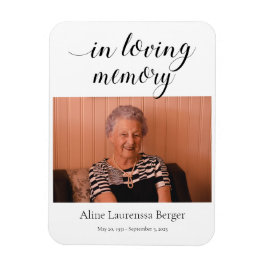 I Loving Memory with Photo Passing Notice Magnet
