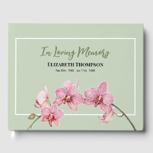 I LovMemory Funeral Watercolor Hydrangea Gästböcker