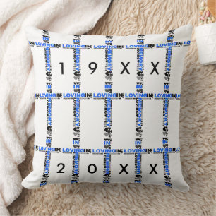 I LovMemory Kor Blue Sympathy Pillow Kudde
