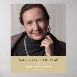 I LovMemory Photo Minimalist Loved Ones Guld Poster