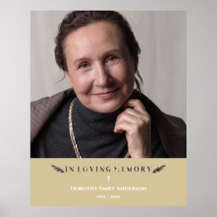 I LovMemory Photo Minimalist Loved Ones Guld Poster