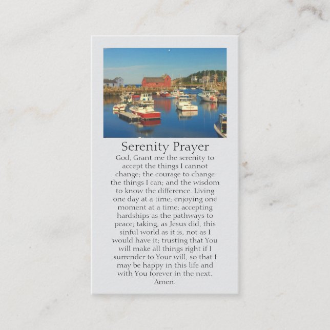 I LovMemory Red Fish Shack Motif #1 Visitkort (Framsida)