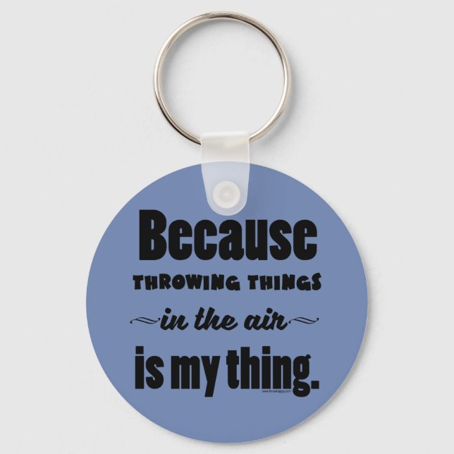 I Luft-Shot Put Discus Javelin Hammer Gift Nyckelring (Framsida)