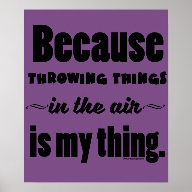 I Luft-Shot Put Discus Javelin Hammer Gift Poster (Framsidan)