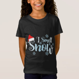 i luktande snö, söt snöflingor snowy Winter christ T Shirt