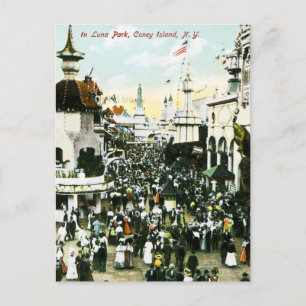 I Luna Park, Coney Island, New York Vykort