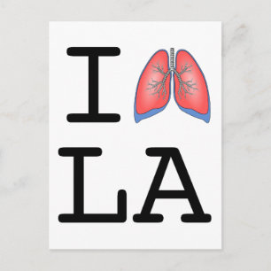 I Lung L.A. (Los Angeles Smog Skämt) Vykort