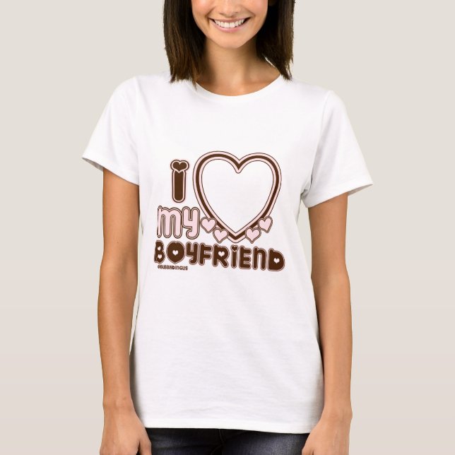 i luv brun bf t shirt (Framsida)