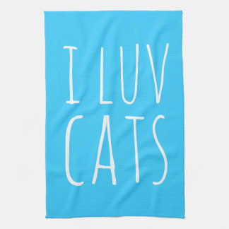 I Luv Cats Kökshandduk
